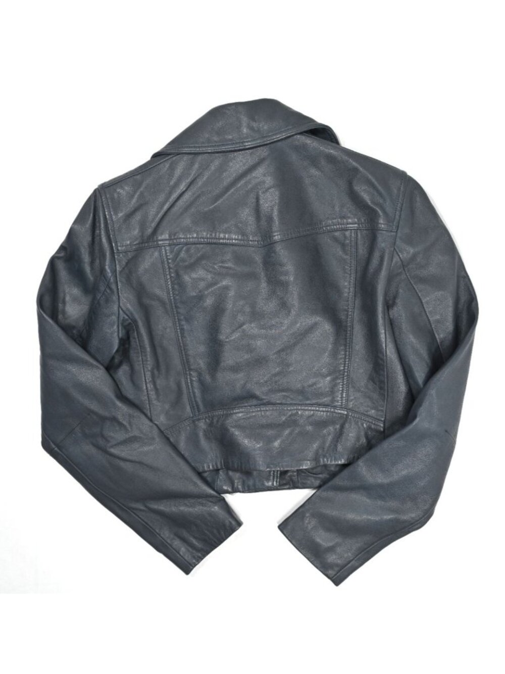 AllSaints Elora Biker Jacket in Midnight Blue - Picture 5 of 5